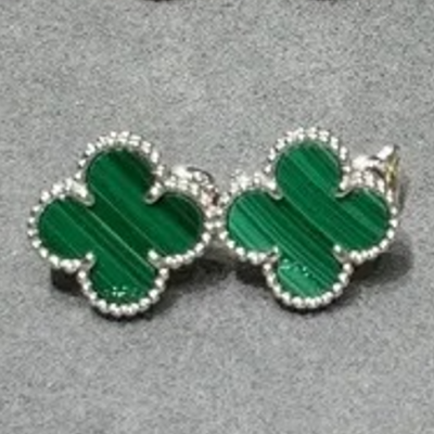 White gold malachite