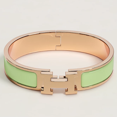 玫瑰金扣杏绿皮